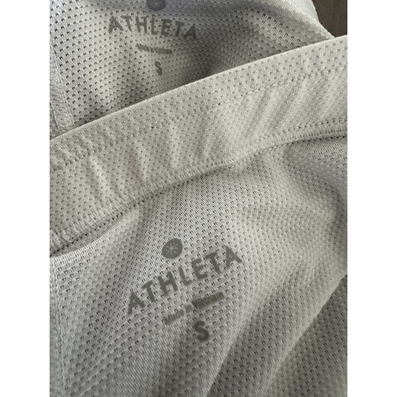 2 Athleta Take Two Running Shorts Double Layered Lined Women's Small Gray Black - Picture 7 of 9